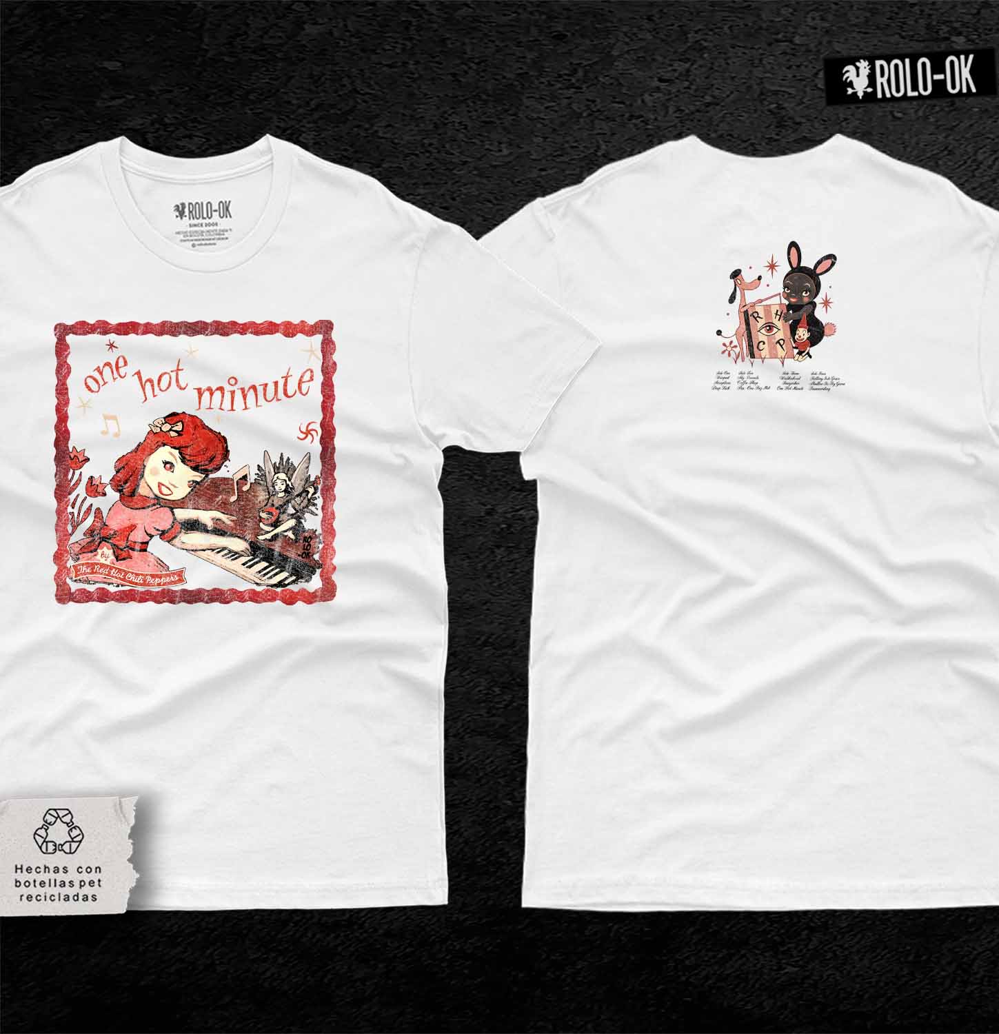 Red hot chili peppers one hot minute Mujer Rolo-ok - Imagen 3