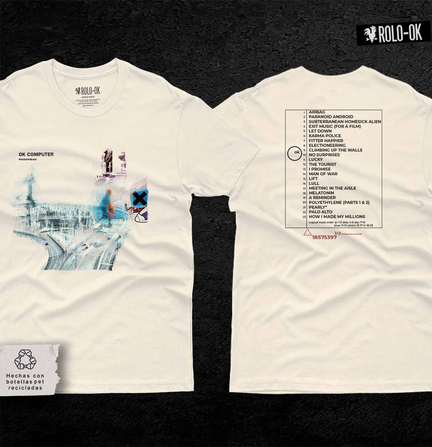 Radiohead OK Computer Camiseta Rolo-ok - Imagen 3