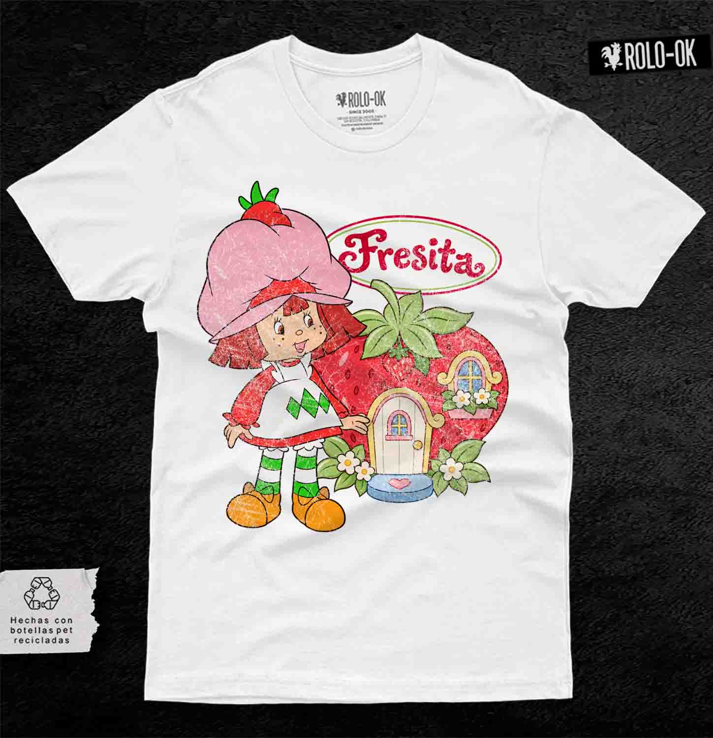 Rosita Fresita Camiseta Mujer Rolo-ok - Imagen 2