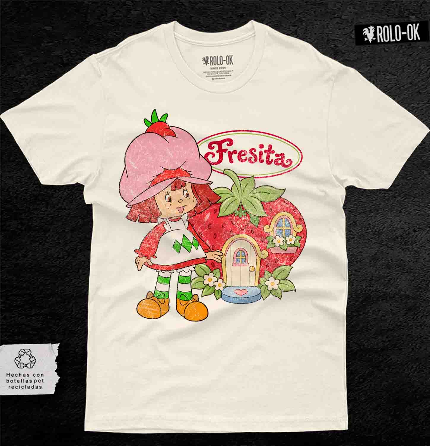 Rosita Fresita Camiseta Mujer Rolo-ok - Imagen 3