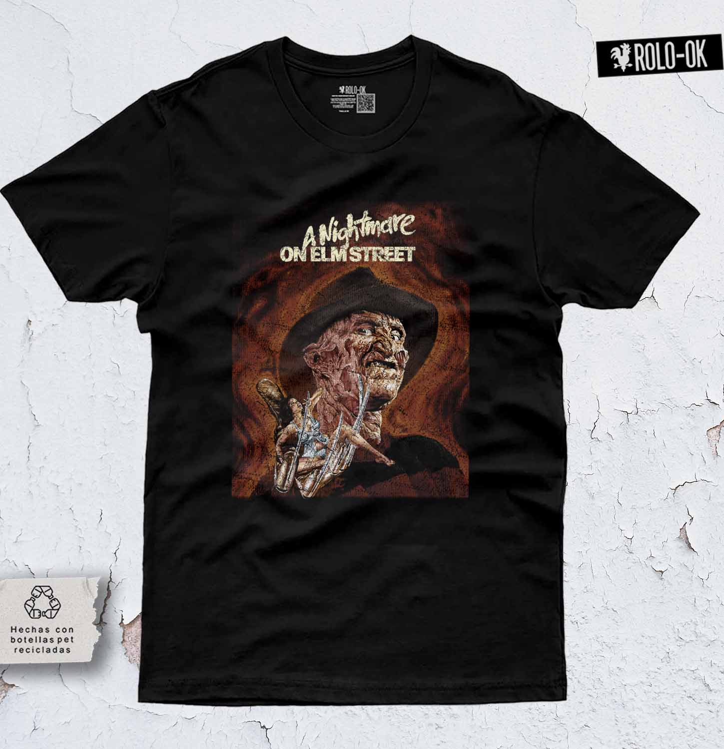 Freddy Krueger Mujer Camiseta Rolo-ok - Imagen 2
