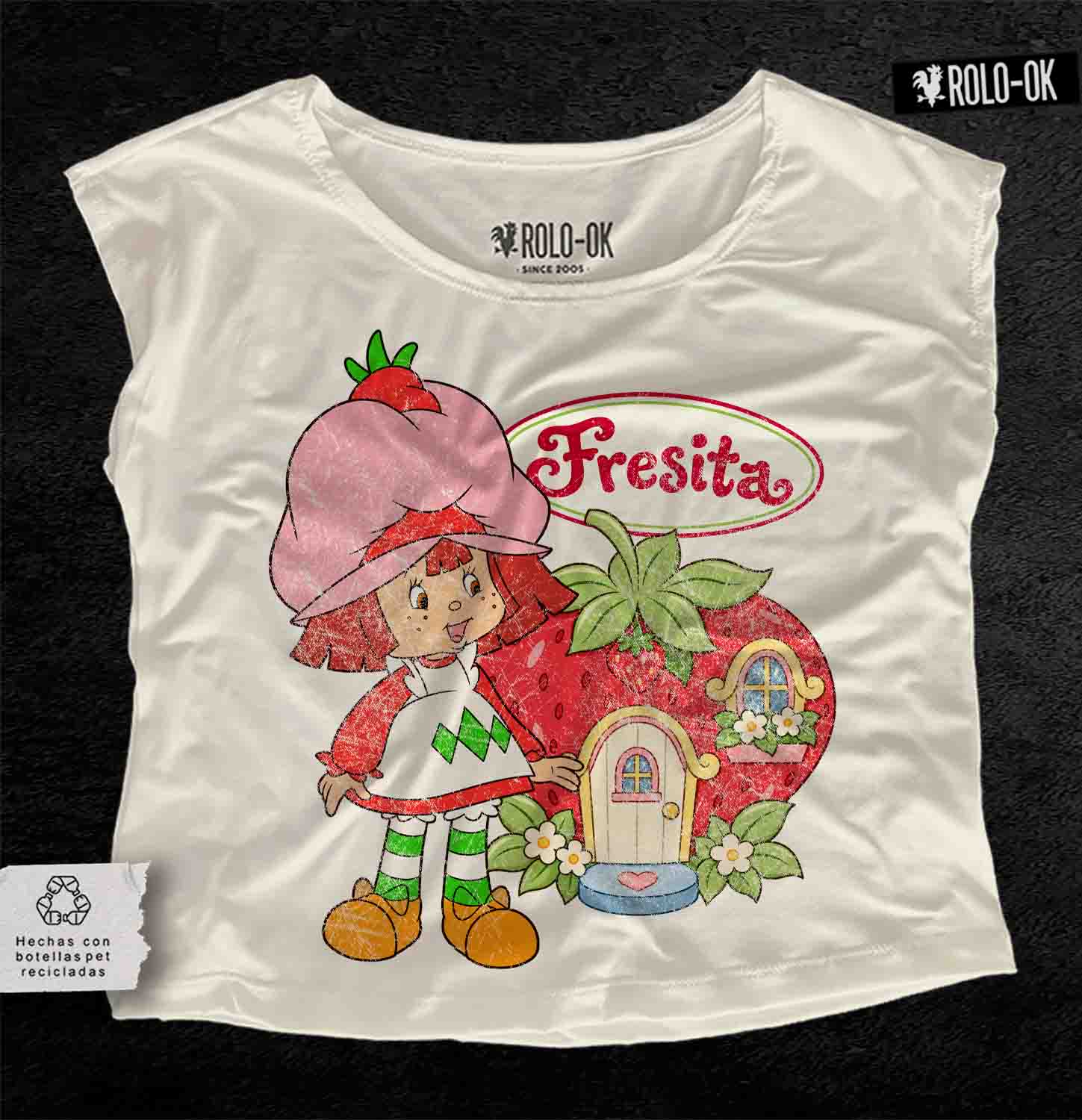 Rosita Fresita Camiseta Mujer Rolo-ok - Imagen 5