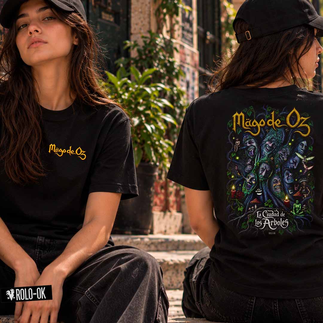 La Ciudad de los Arboles - Mago de Oz Mujer Camiseta Rolo-ok
