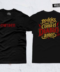 Alternative view of No Dejes Que Nos Coma el Diablo, Amor - Caifanes Mujer Camiseta Rolo-ok