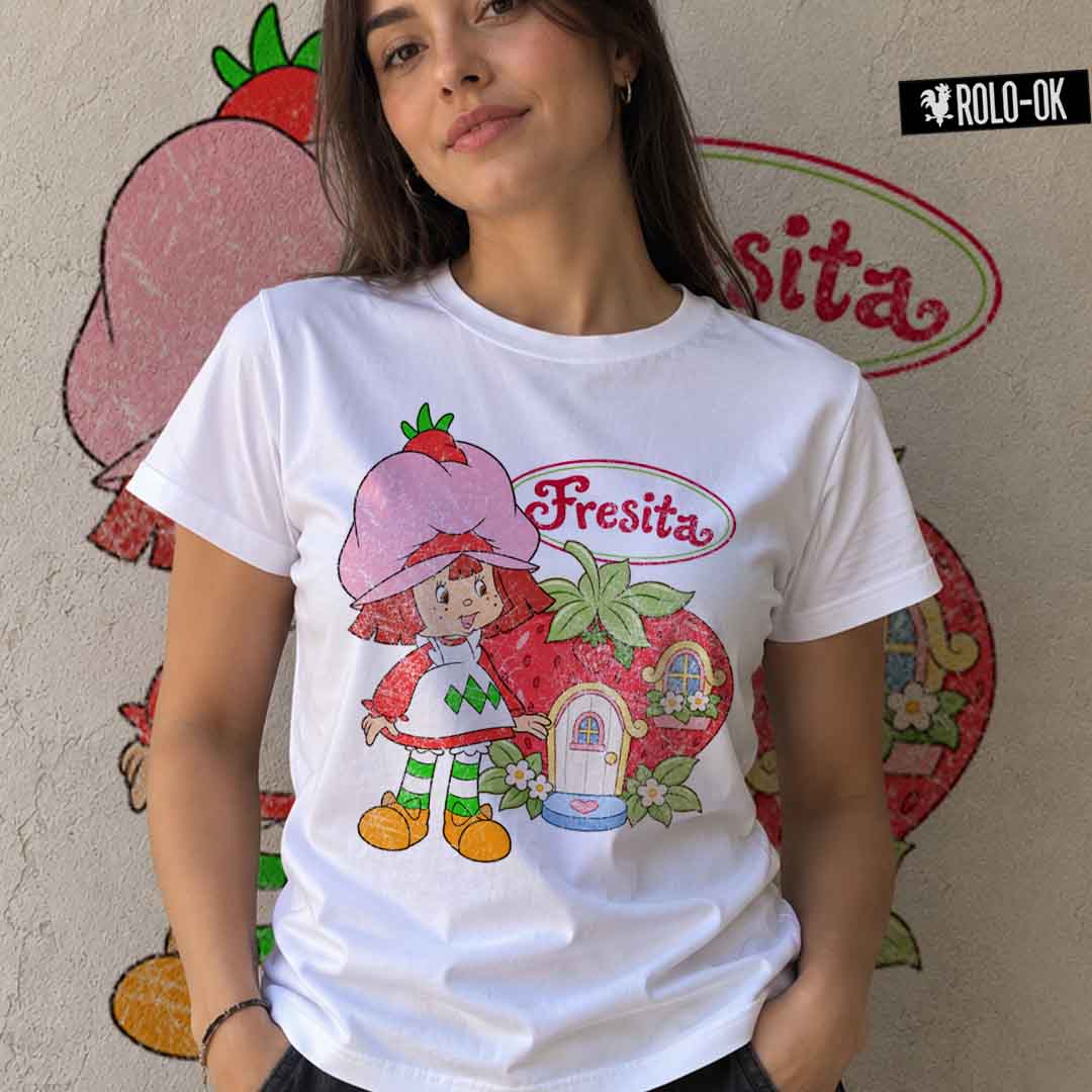 Rosita Fresita Camiseta Mujer Rolo-ok